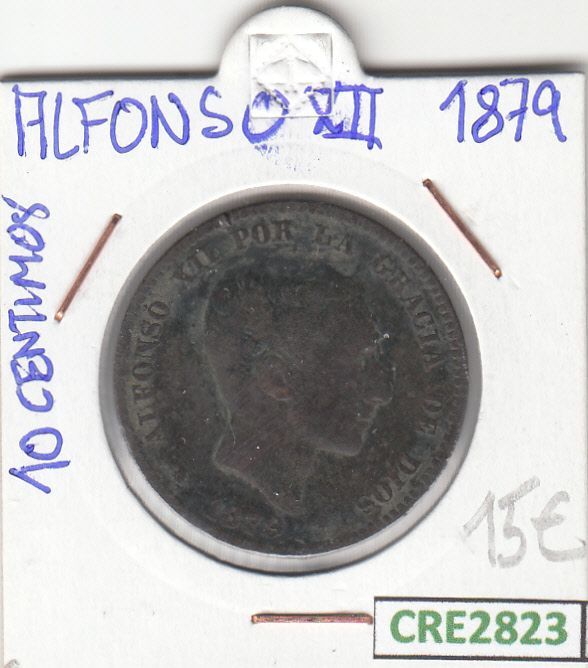 imagen-13-15346.jpg CRE2823 MONEDA ESPAÑA 10 CENTIMOS 1879 COBRE - Imagen 1