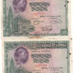 CRBS1017 BILLETE ESPAÑA 500 PESETAS 1928 BC CON MANCHAS