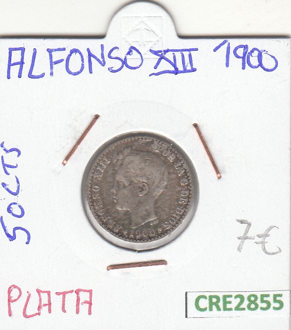 imagen-13-15734.jpg CRE2855 MONEDA ESPAÑA ALFONSO XIII 50 CENTIMOS 1900 PLATA MBC - Imagen 1