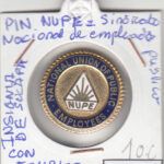 CRM0566 INSIGNIA DE SOLAPA DE UNION NACIONAL DE EMPLEADOS PUBLICO MBC