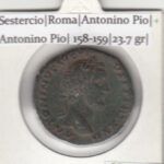 CRE2625 MONEDA ROMANA SESTERCIO ROMA ANTONINO PIO ANTONINO PIO 158-159