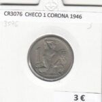 CR3076 MONEDA CHECOSLOVAQUIA 1 CORONA 1946 BC