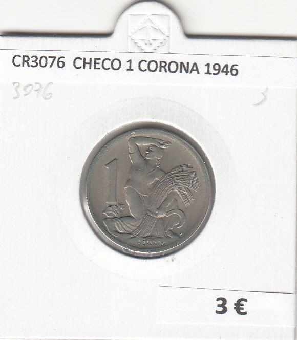 imagen-13-15967.jpg CR3076 MONEDA CHECOSLOVAQUIA 1 CORONA 1946 BC - Imagen 1