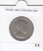 CR3180 MONEDA LIBIA 2 PIASTRAS 1952 MBC