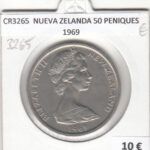 CR3265 MONEDA NUEVA ZELANDA 50 PENIQUES 1969 MBC