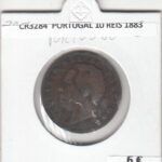 CR3284 MONEDA PORTUGAL 10 REIS 1883 MBC
