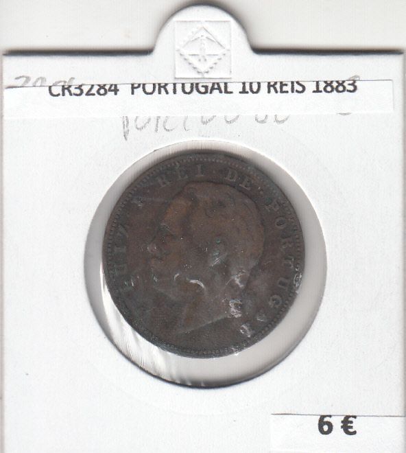 imagen-13-16190.jpg CR3284 MONEDA PORTUGAL 10 REIS 1883 MBC - Imagen 1