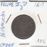 CRE2874 MONEDA ESPAÑA FELIPE IV 16 MARAVEDIES  COBRE