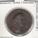CRE3019 MONEDA ROMANA SESTERCIO ROMA ANTONINO PIO FENICIA 133-135