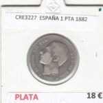 CRE3227 MONEDA ESPAÑA 1 PESETA 1882 PLATA