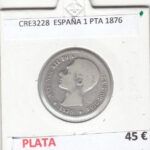CRE3228 MONEDA ESPAÑA 1 PESETA 1876 PLATA