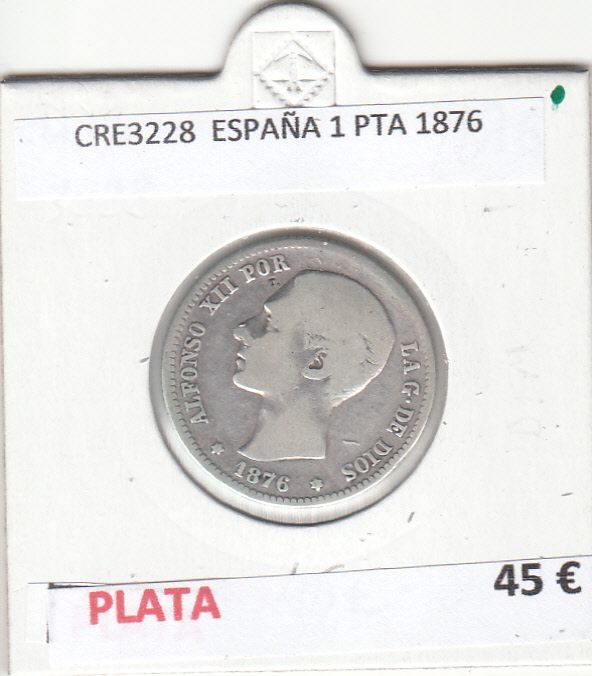 imagen-13-16322.jpg CRE3228 MONEDA ESPAÑA 1 PESETA 1876 PLATA - Imagen 1