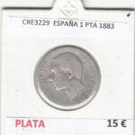 CRE3229 MONEDA ESPAÑA 1 PESETA 1883 PLATA