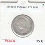 CRE3230 MONEDA ESPAÑA 1 PESETA 1891 PLATA