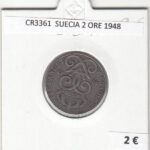 CR3361 MONEDA SUECIA 2 ORE 1948 MBC