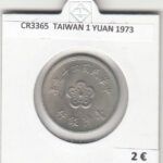 CR3365 MONEDA TAIWAN 1 YUAN 1973 MBC