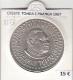 CR3373 MONEDA TONGA 1 PAANGA 1967 MBC