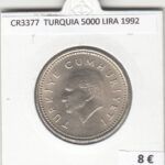 CR3377 MONEDA TURQUIA 5000 LIRA 1992 MBC