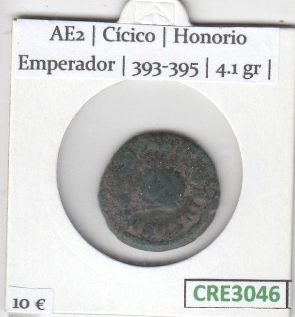 imagen-13-16432.jpg CRE3046 MONEDA ROMANA AE2 CICICO HONORIO EMPERADOR 393-395 - Imagen 1