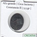 CRE3056 MONEDA ROMANA AE2 GRANDE CECA INCIERTA CONSTANCIO II
