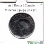CRE3251 MONEDA ROMANA AS ROMA CLAUDIO MINERVA 50-54