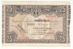 CRBL0129 BILLETE LOCAL BILBAO 25 PESETAS 1937 MBC+