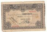 CRBL0134 BIILLETE LOCAL BILBAO 25 PESETAS 1937 BC