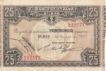 CRBL0136 BILLETE LOCAL BILBAO 25 PESETAS 1937 MBC