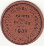 CRBL0149 FICHA 5 PESETAS COOP. OBRERA LA PROGRESIVA MBC