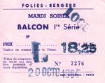 CRBL0174 ENTRADA DE BALCON FOLIES BERGERE MBC