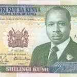 BILLETE KENIA 10 SHILLING 1990 P-24b SIN CIRCULAR