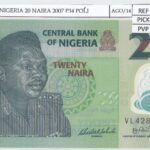 BILLETE NIGERIA 20 NAIRA 2007  POLIMERO P-34b FIRMA RARA SIN CIRCULAR