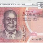 BILLETE BOTSWANA 20 PULA 2009 SIN CIRCULAR