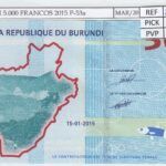 BILLETE BURUNDI 5.000 FRANCOS 2015 P-53a SIN CIRCULAR