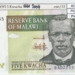 BILLETE MALAWI 5 KWACHA 2004 P-36b SIN CIRCULAR