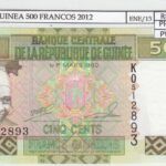 BILLETE GUINEA 500 FRANCOS 2012 P-39b SIN CIRCULAR