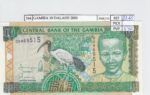 BILLETE GAMBIA 10 DALASIS 2001 P-21c SIN CIRCULAR