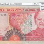 BILLETE GAMBIA 5 DALASIS 1996 P-16a SIN CIRCULAR