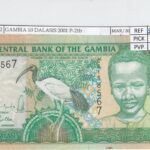 BILLETE GAMBIA 10 DALASIS 2001 P-21b SIN CIRCULAR