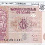 BILLETE CONGO 50 FRANCOS 2013 P-97Аa SIN CIRCULAR