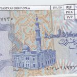BILLETE EGIPTO 25 PIASTRAS 2008 P-57h.6 SIN CIRCULAR