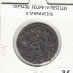 CRE3408 MONEDA ESPAÑA FELIPE IV RESELLO 8 MARAVEDIS