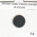 CRE3438 MONEDA ESPAÑA ISABEL II MEDIO CENTIMO DE ESCUDO