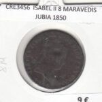 CRE3456 MONEDA ESPAÑA ISABEL II 8 MARAVEDIS JUBIA 1850