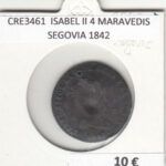 CRE3461 MONEDA ESPAÑA ISABEL II 4 MARAVEDIS SEGOVIA 1842