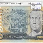 BILLETE BRASIL 100 CRUZADOS 1985 P-205a
