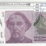 BILLETE ARGENTINA 50 AUSTRALES 1988 P-326b.2