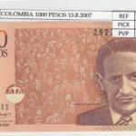 BILLETE COLOMBIA 1.000 PESOS 15.8. 2007 P-456i