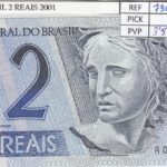 BILLETE BRASIL 2 REAIS 2001 P-249a N01291