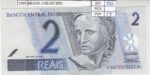 BILLETE BRASIL 2 REAIS 2001 P-249a N01291